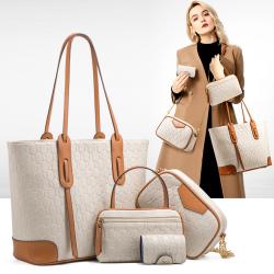 Flower Printing Shoulder Crossbody Bag Pure Color Zipper Shoulder Bag Women Pu Leather Fashion Womens Tote Bags