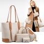 Flower Printing Shoulder Crossbody Bag Pure Color Zipper Shoulder Bag Women Pu Leather Fashion Womens Tote Bags