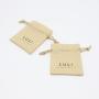 High Quality Natural Jute Burlap Packaging Wedding Jewelry Bag Custom Drawstring Packaging Jute Gift Pouch