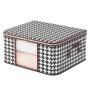 ZF332 50L Foldable Clothes Organizer Storage Containers for Organizing Bedroom Closet Clothing Comforter Organization