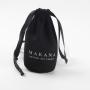 Round Bottom Cotton Linen Drawstring Packaging Pouch Luxury Cotton Canvas Makeup Cosmetic Bag