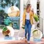 Gelory Recycled Canvas Bag Long Shoulder Strap Short Handle Heavy Duty Foldable Washable Shopping Tote Bag with custom printed