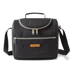 Printed Oxford waterproof large capacity crossbody bento bag portable lunch bag Peva Cooler Bag