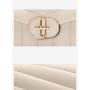 Wholesale Luxury White Color  Pu Leather ladies Elegant Metal Chain Women Handbag Cross Body Bag Shoulder Bag