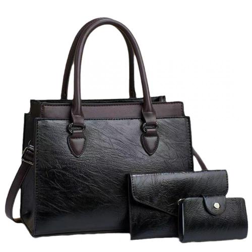 New wholesale luxury leather fashion quilted leather handbags set women's large capacity women's shoulder bags 2024
