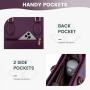 LOVEVOOK Multi Layer 7 Pockets Laptop tote Bags Business Crossbody Shoulder Messenger Bags Women Office PU Leather Laptop Bag
