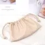 Custom Logo Printed Emboss Pu Leather Drawstring Bag For Cosmetic Waterproof Packaging Gift Makeup Dust Leather Pouch