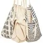 Gelory New Designer Trendy Custom Fashion Large Handle Grocery Tote Bag Reusable Cotton Grocery Shopping Tote Bags