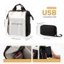 2pcs/set Carry on School College Work Travel Daypack with USB Port & pencil box Teacher Nurse Bag unisex Laptop Backpack Purse