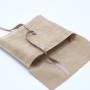 Custom Logo Printed Velvet Envelope Jewelry Gift Packaging Bag Brown Soft Envelope Velvet Dust Promotion Bag