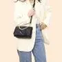 2024 new summer fashion chain bag women's shoulder crossbody bag with cover luxury women's handbags