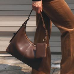 2024 New Arrival Women Shoulder Bag Pouch Purse Solid Color PU Fashion Large Capacity Soft Material Casual Tote Bag Handbags