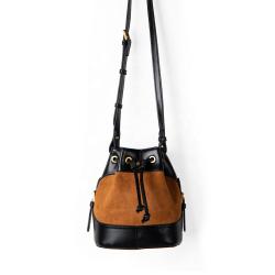 Customized Logo Factory High Quality Crossbody Bag Drawstring Design Bucket Bag PU Leather Glossy Soft Bucket Bag for Women