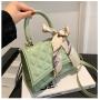 Bowknot Silk Scarf Bag For Women Small Square Bag Simple Western Style Single Shoulder Cross Bag bolsos-para-mujeres-