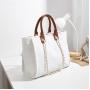 2024 Custom Large Canvas Tote Bag For Women Luxury With Chain Leather Handle