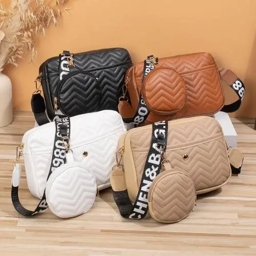 Women Bags 2024 new Ladies Korean style cosmetic women's shoulder bags v grain fashion embroidery women's messenger bags
