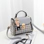 KBW045 2023 Plaid Handbag High Quality Women Bag New PU Diagonal Small Square Bag Fashion Single Shoulder Crossbody Bag