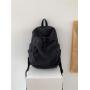 Fashion Backpack bag for women Drawstring Ruched Casual College girls School bags Nylon backpacks Custom logo