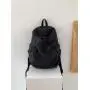 Fashion Backpack bag for women Drawstring Ruched Casual College girls School bags Nylon backpacks Custom logo