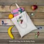 Gelory Cotton Tote Bag Lightweight Medium Reusable Grocery Shopping Cloth Bags Suitable for DIY Advertising Promotion Gift