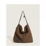 2024 Oversize  Composite Cashmere Tote Bag Fashion Trends Hand Bags Ladies Ugly Handbag