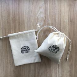 Organic Muslin Cotton Packaging Pouch Organic Cotton Gift Packaging Pouch