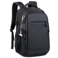 Men's backpack black nylon computer laptop backpacks customized LOGO shoulder bag manufacturers student school backpack