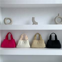 New product tote bags for women Fashion soft solid color hand bags luxury handbags for women large Nylon bag