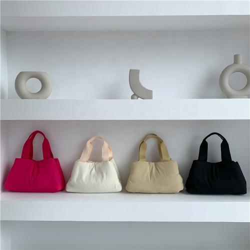 New product tote bags for women Fashion soft solid color hand bags luxury handbags for women large Nylon bag