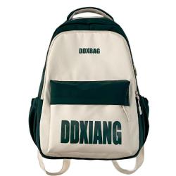HR763 School Boys' and Girls' Backpack Travel Fresh Shoulder Bag Laptop Backpack Contrasting Colors Letters Students' Schoolbag
