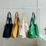 Customizable logo fashion casual women's handbag creative drawstring folding women's shoulder bag large capacity nylon tote bag