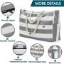 XL319 Striped Beach Bag Wholesalers Foldable Travel Organiser Moving Packing Bags Quilt Coarse Cotton Tote Shopping Bag