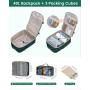 LOVEVOOK 4pcs Camping hiking backpack bag for outdoor travel High Quality Waterproof Men Women Travel  Duffel Bag with Shoe bag