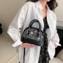 KBW357 Hot Selling Bright Diamond Shell Bag PU Ladies Handbags Shoulder Crossbody Bag Korean Fashion Handbag For Women