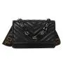 2024 New Small Square Diamond Lattice Bag Pu Solid Zipper Fashion Single Shoulder Messenger Bag With Chain Ladies Handbag