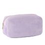 Low MOQ Fast Shipping Factory Wholesale Personalized Lavender Velvet Toiletry Set Cosmetic Pouch Makeup Bag Card Holder Wallet