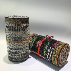 xinyu Factory Wholesale bling Luxury handmade rhinestone purse money roll bling bag clutch bag evening purse for girls