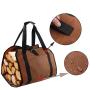 ZR582 Outdoor Picnic Bag Portable Firewood Storage Logging Bag Canvas Cloth Folding Travel Camping Firewood Tool Tote Bag Party