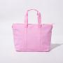 Keymay Popular High Quality Fast Shipping Bright Color Large Capacity Waterproof Nylon Travel Tote Bag Woman Handbag Pink Tote
