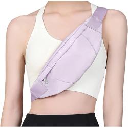 Gelory New Trendy Lightweight Waterproof Polyester Crossbody Bag Colorful Fanny Pack Sports Gym Waist Bag For Women Men