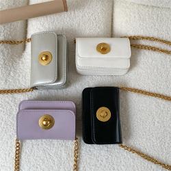 Cream Mini Bag Fashion Trend South Korean New 3 Position Card Bag Advanced Sense Small Design Chain Bag Female