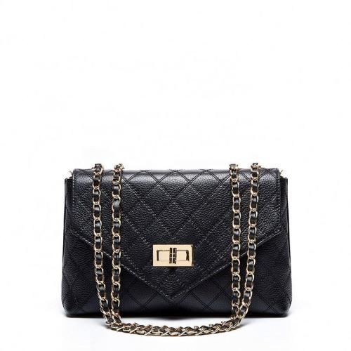 High Quality Black Square Women Bags Genuine Leather For Ladies Hand Bags