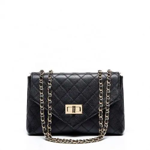 High Quality Black Square Women Bags Genuine Leather For Ladies Hand Bags