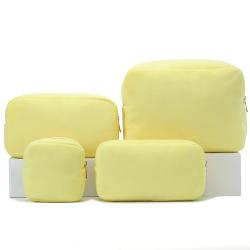 2022 Winter Fashion Women Plush Make Up Bag Terry Cloth Cosmetic Bag Toweling Soft Fabric Toiletry Travel Pouch