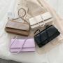 Hot selling fashion single shoulder underarm casual versatile solid color small square bag
