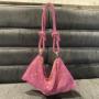 2024 New luxury women bags fashion ladies crescent tote bag simple women's shoulder bag handbag