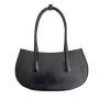 Korean fashion ladies elegant temperament handbags pure color simple PU shoulder bag irregular retro popular underarm bag