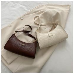 Crocodile Women's Bag 2024 New Fashion One Shoulder Women's Bag Wholesale Of Underarm Bags Factory Customs Handbag For  Women