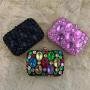 Custom New Handmade Double Sided Water Diamond Beaded Party Women's Handbag clutch bags elegant evening bags