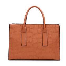 2024 new handbag solid color ladies Pu leather large capacity fashion simple tote bag